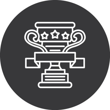 kupa simgesi, vektör çizimi