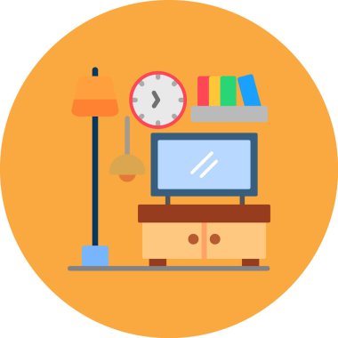 ofis masası vektör simgesi