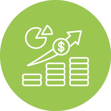 Veri analiz simgesi, vektör illüstrasyonu