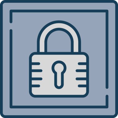 ikon vektör illüstrasyonunu kilitle