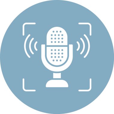 Radyo simgesi. İnce çizgili tema. Vektör çizim.