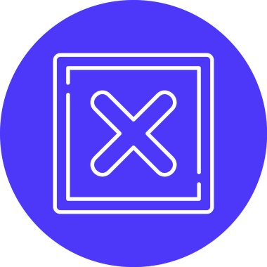 çapraz simgenin vektör illüstrasyonu