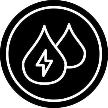 Bir yıldırım simgesinin vektör çizimi