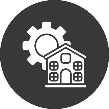 House simge. Basit örnek ev vektör simgesi web tasarımı için