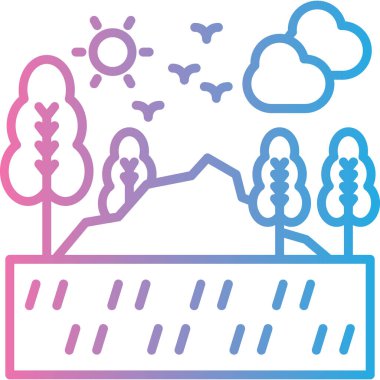 Modern çiftlik simgesinin vektör illüstrasyonu