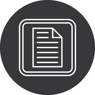 Belge simgesinin vektör illüstrasyonu