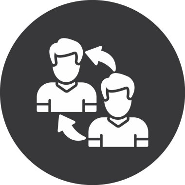 İnsan simgesinin vektör illüstrasyonu