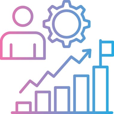 İş simgesinin vektör illüstrasyonu
