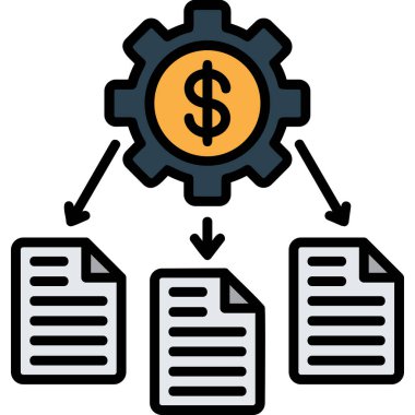 para yönetimi vektör illüstrasyonu
