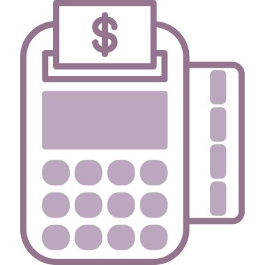 Hesap makinesi. Web simgesi basit illüstrasyon