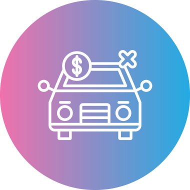 araba simgesi vektör illüstrasyonu