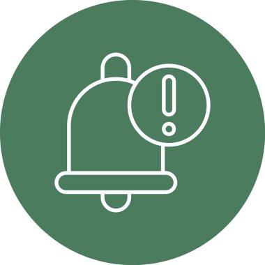 Uyarı modern simgesinin vektör illüstrasyonu