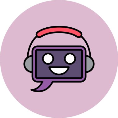 Sohbet simgesi vektör illüstrasyonu