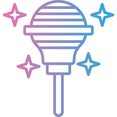 Mikrofon simgesinin vektör illüstrasyonu