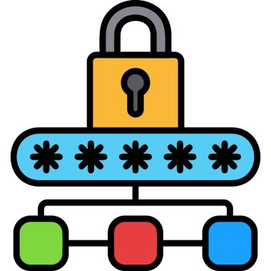 güvenlik kilidi vektör simgesi