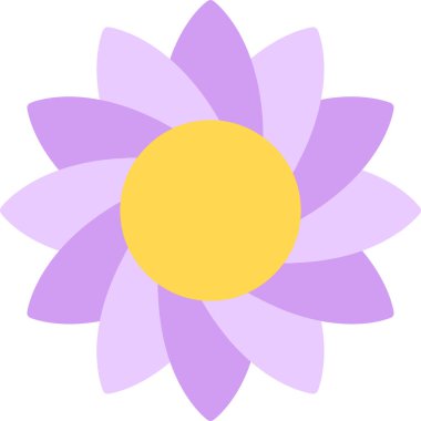 Çiçek. Web simgesi vektör illüstrasyonu
