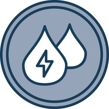 Bir su damlası simgesinin gösterimi