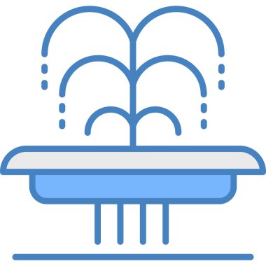 Bir havlu simgesinin vektör illüstrasyonu