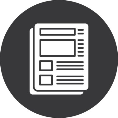 vektör gazete simgesi çizimi