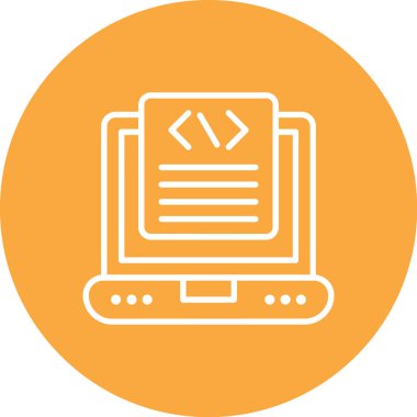 Bilgisayar. Web simgesi basit illüstrasyon