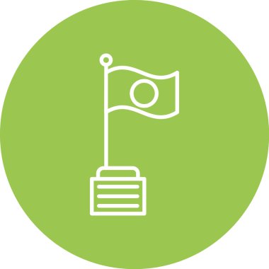 Bayrağın vektör illüstrasyonu