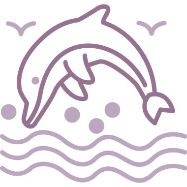 Balina. Web simgesi basit illüstrasyon