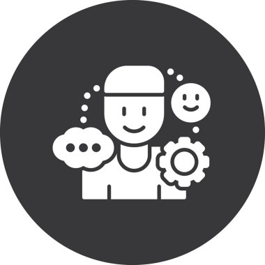 Modern simgenin vektör illüstrasyonu