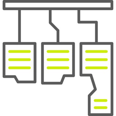 dosya dizinleri web simgesi basit vektör