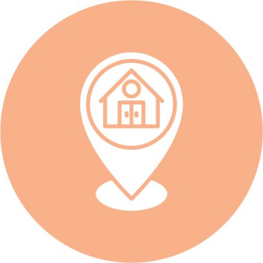 Konum Vektörü Şekil Simgesi Tasarımı