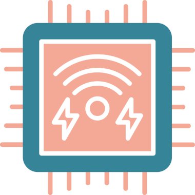 Bir güç simgesinin vektör illüstrasyonu