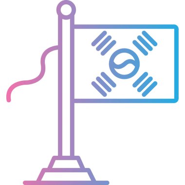 bayrak simgesi, vektör illüstrasyonu