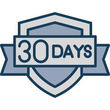 23 gün kaldı - vektör simgesi.