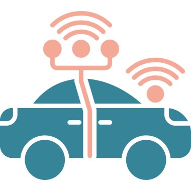 araba simgesi, vektör illüstrasyonu