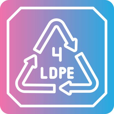 Geri dönüşüm simgesinin vektör çizimi