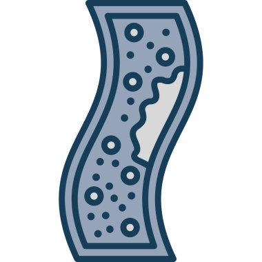 Mavi bir simgenin vektör illüstrasyonu