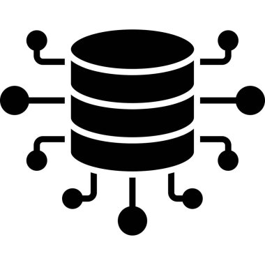 Her Kullanım için Veritabanı, Basit Vektör Simgesi