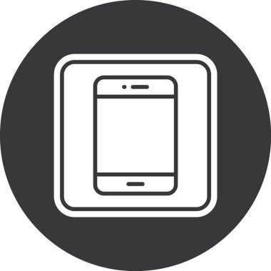 Akıllı telefon simgesinin vektör illüstrasyonu