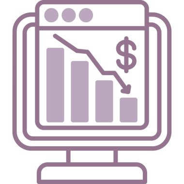 Büyüme grafiği simgesi. özet vektör illüstrasyonu