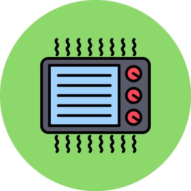 Bilgisayar ekranı. Web simgesi vektörünün gösterimi.