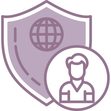 Rozet rozet simgesi doldurulmuş taslak biçimi