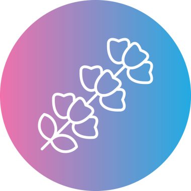 Güzel çiçek simgesinin vektör illüstrasyonu