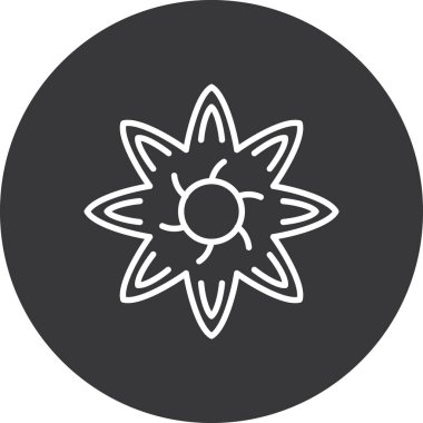 Güneş simgesi. Güneş vektör simgesi web için basit örnek