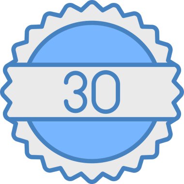 Modern bir rozet simgesinin vektör çizimi