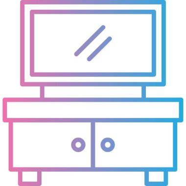 Yazıcı simgesi vektör illüstrasyonu