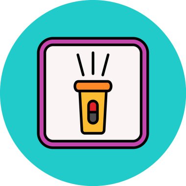 Uyuşturucu kutusu ikonu. Web için uyuşturucu konservesi vektör simgesinin ana hatları