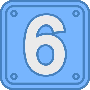 Sekiz numaralı simge vektör illüstrasyonu