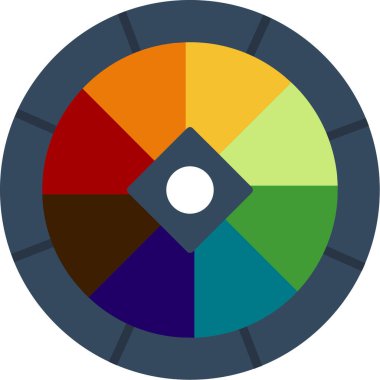 diyagramı olan renk pasta grafiği