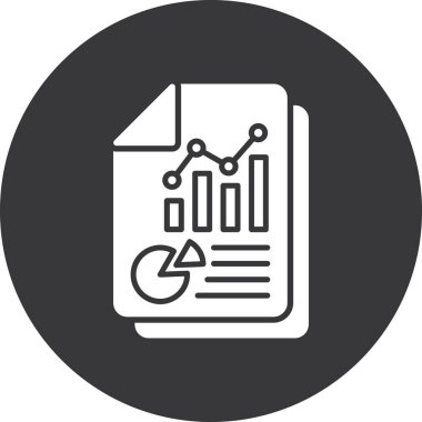 rapor simgesi vektör illüstrasyonu