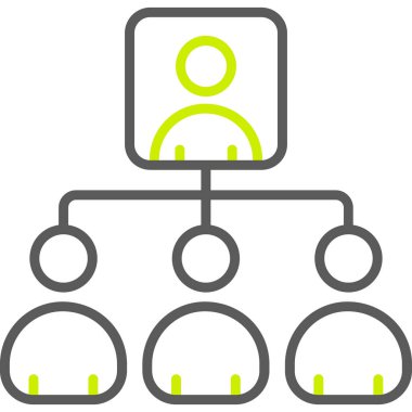 hiyerarşi. Web simgesi basit illüstrasyon