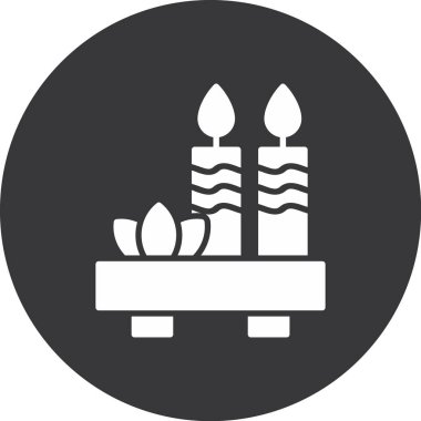 Mum simgesi vektör illüstrasyonu